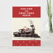 Kersttrein vakantie kaarten (Voorkant)