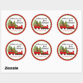 Kersttrein vakantie Stickers (Vel)