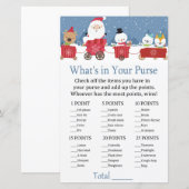 Kersttrein Wat zit er in je handtas? (Voorkant / Achterkant)