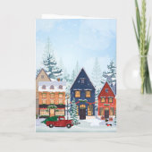 Kersttrein winter kaart (Achterkant)