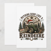 Kersttrekker Rendier Kaart (Voorkant / Achterkant)