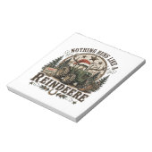 Kersttrekker Rendier Notitieblok (Linkerzijde)