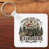 Kersttrekker Rendier Sleutelhanger (Voorkant)