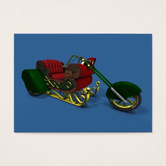 kersttrilling visitekaartjes (Voorkant)