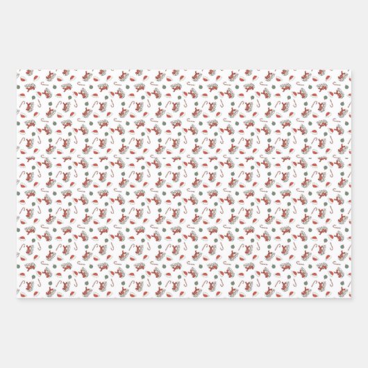 Kersttrio Inpakpapier Vel (Voorkant)