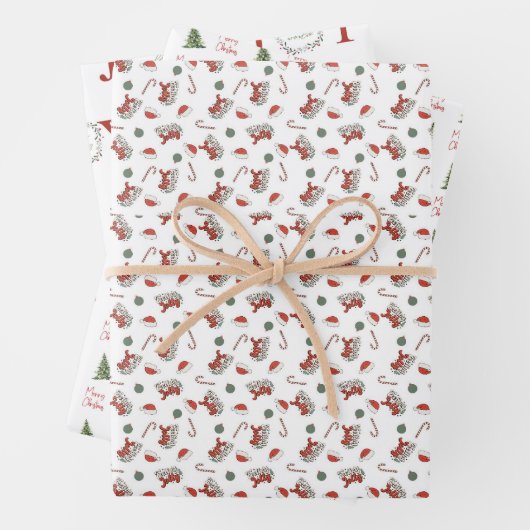 Kersttrio Inpakpapier Vel (In situ)