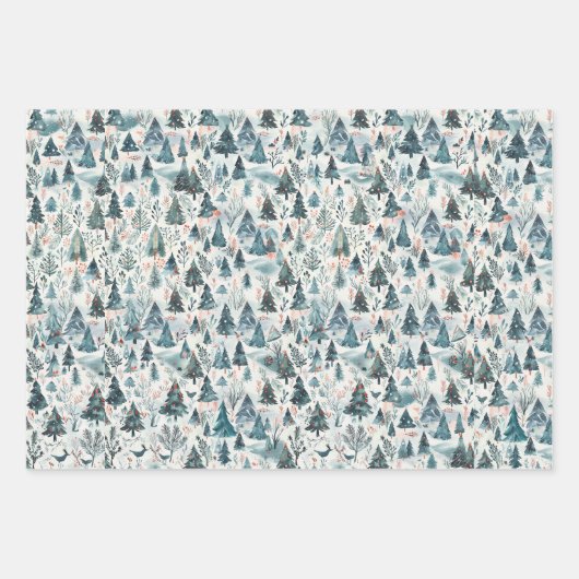 Kersttrio Inpakpapier Vel (Voorkant)