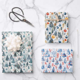 Kersttrio Inpakpapier Vel