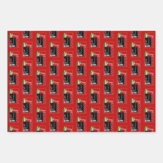 Kersttrio van Bristol Inpakpapier Vel (Voorkant 2)