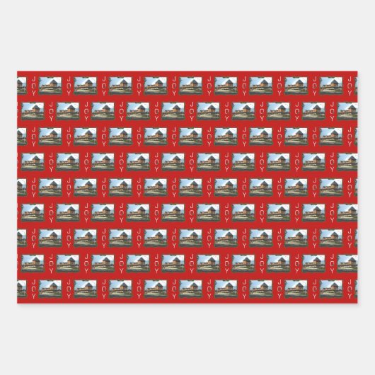 Kersttrio van Bristol Inpakpapier Vel (Voorkant)