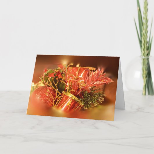 kersttrommel feestdagen kaart (Voorkant)