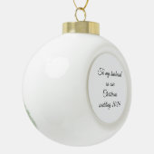 Kersttrouwdag Keramische Bal Ornament (Links)