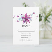 Kersttrouwdag Merry and Bright RSVP Kaartje (Staand voorkant)