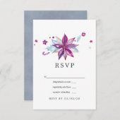 Kersttrouwdag Merry and Bright RSVP Kaartje (Voorkant / Achterkant)