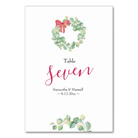 kersttrouwe weddenschappen kaart (Voorkant)