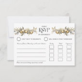 Kersttrouwfeest Gouden Hulst en Ornamenten Menu (Voorkant)