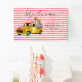 Kersttruck Bruiloft Welkomstbord Spandoek (Insitu)