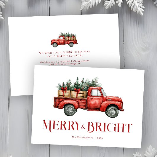 Kersttruck feestelijke vakantie Kaart