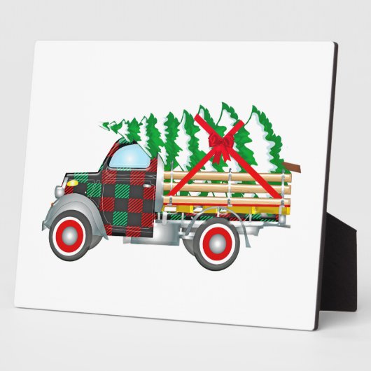 Kersttruck Fotoplaat (Zijkant)