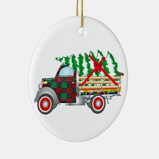 Kersttruck Keramisch Ornament (Rechts)