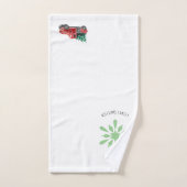 kersttruck met sneeuwvlokken bad handdoek (Handdoek)