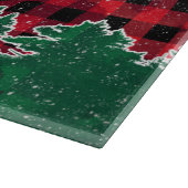  kersttruck Naam 15 x 11 inch toevoegen Snijplank (Hoek)