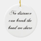 Kersttruck Route Vakantie Rijden Feestelijke Jour Keramisch Ornament (Achterkant)