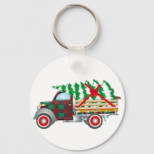Kersttruck Sleutelhanger (Voorkant)