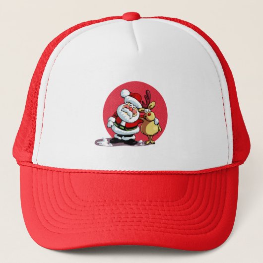 Kersttrucker Hat Trucker Pet (Voorkant)
