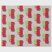 kersttruckpapier cadeaupapier (Vlak)