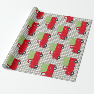 kersttruckpapier cadeaupapier