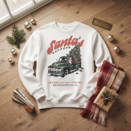 Kersttrucks van de Kerstman Express Kerstvakantie Trui