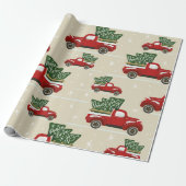 Kersttruckverlooppapier Cadeaupapier (Uitgerold)