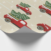 Kersttruckverlooppapier Cadeaupapier (Hoek)
