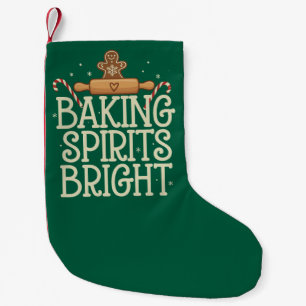 Kersttrui 'Baking Spirits Bright' Kerstmis Kerstma Kleine Kerstsok