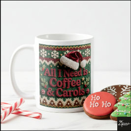 Kersttrui Breien Alles Wat Ik Nodig Heb is Koffie Koffiemok