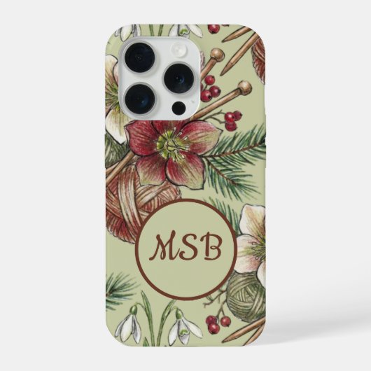 Kersttrui breien iPhone hoesje (Achterkant)