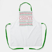 Kersttrui Cookie Baking Team Schort (Voorkant)