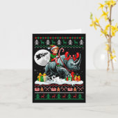 Kersttrui Elf Rijden Rhino Matching Kinder T Kaart (Gele Bloem)