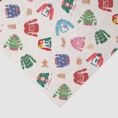 Kersttrui en kerstkransjes tissuepapier (Detail)