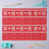 Kersttrui Hearts Sneeuwvlokken Kerstmis Tissuepapier (Craft)