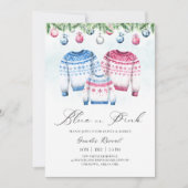 Kersttrui Jumper Winter Baby Geslacht onthullen Kaart (Voorkant)