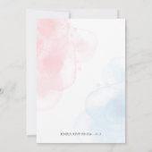 Kersttrui Jumper Winter Baby Geslacht onthullen Kaart (Achterkant)