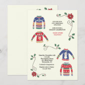 Kersttrui Kerstfeest Uitnodiging (Voorkant / Achterkant)
