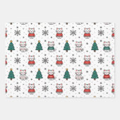 Kersttrui Kittens Inpakpapier Vel (Voorkant 3)