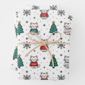 Kersttrui Kittens Inpakpapier Vel (In situ)