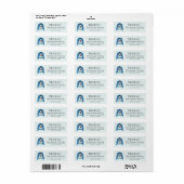 Kersttrui-label met warme wensen etiket (Full Sheet)