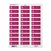 Kersttrui-label met warme wensen etiket (Full Sheet)
