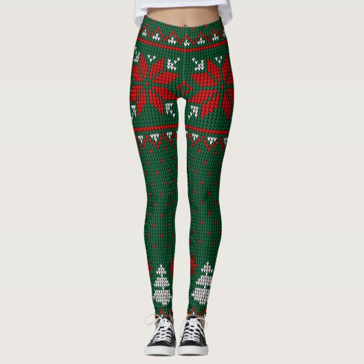 Kersttrui Leggings (Voorkant)