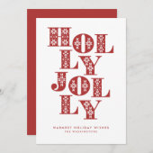 Kersttrui Letters Feestdagenkaart (Voorkant / Achterkant)